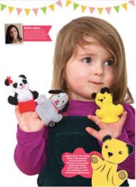 FREE PATTERN: Official Sooty, Sweep & Soo Finger Puppets Knitting Kit