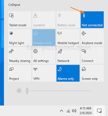 Simply click on the 'arrow icon' on the taskbar and check if you can see the bluetooth icon. Bluetooth Connection Windows 10 Password Recovery