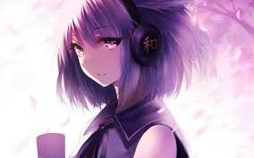 Dozens of anime characters are famous for having a flashy, unnatural hair color. 21 Anime Girl Purple Hair Wallpaper Sachi Wallpaper