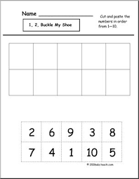 Five, six, pick up sticks; Nursery Rhymes One Two Buckle My Shoe Preschool Primary Abcteach