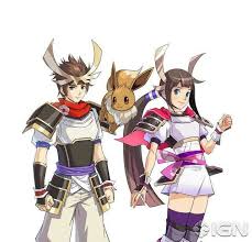 Hero And Herione And Eevee Pokemon Conquest Pokemon Conquest Pokemon My Pokemon