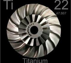 22 Titanium This Titanium Blisk Bladed Impeller Disk Is From The Intake Stage Of A Jet Engine Where The Light Weight An Periodic Table Chemistry Titanium