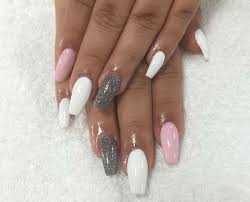 Gorgeous winter red nail art designs | stylish belles. Pink And Silver Acrylic Nails Nail And Manicure Trends