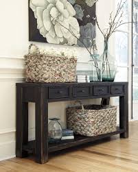 Gavelston Sofa Table By Ashley Furniture Black Sofa Table Decor Home Decor