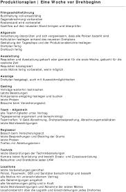 Erstellen des films (legen, fotografieren, vertonen) • aufgaben/arbeitsauftrag (z. Produktionsplan Produktionsplan Preproduktion Pdf Free Download