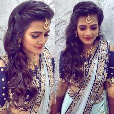 Your wedding hairstyle choice is critical. 808 Likes 3 Comments Ritikahairstylist On Instagram This Front Hair Inspired By Georgi Indian Hairstyles Engagement Hairstyles Indian Wedding Hairstyles