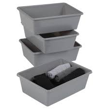 We have adorable bins designed with wire or canvas to create a rustic look. Humble Crew Grey Large Storage Bins Set Of 4 Toy Organizer Replacement Bins Walmart Com Walmart Com