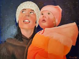 I'm reminiscing and thinking happy thoughts about all of the paintings that  I've done for one reason or another and gifted them.... some because they  were a challenge, some because I thought