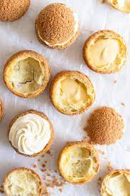Choux Au Craquelin Cream Puffs With Passionfruit Cream Recipe Desserts Cream Puff Recipe Cream Puffs