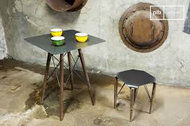 Check spelling or type a new query. Table Industrielle Bistro Bender Design Sobre Bois Et Metal Pib