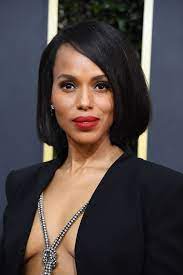 Kerry Washington Wearing A Diamond Body Chain Simple Makeup Looks Hair Trends Red Carpet Hair