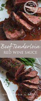 Whisk all ingredients together (aside from about 1 tablespoon of chives for topping) and the sauce and caramelizad onions make it soooo good. Roast Beef Tenderloin With Wine Sauce Recipe