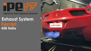 The ferrari california (type f149) is a grand touring, high performance sports car created by the italian automobile manufacturer ferrari. Ipe Exhaust System F1 Ferrari 458 Italia Evox Performance