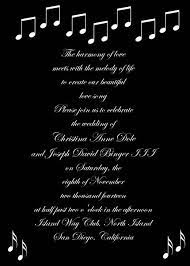 Musical Wedding Theme Musical Wedding Invitation Black With White Lettering Black Wedding Invitations Music Themed Wedding Music Lovers Wedding