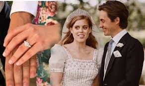 Princess beatrice is engaged to be married, buckingham palace has announced. Princess Beatrice Wedding Ring Breaks Centuries Old Tradition With Flashy Diamond Band Express Co Uk