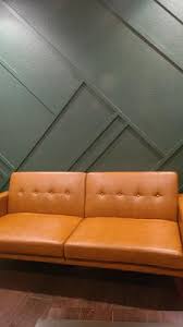 Better homes gardens nola modern chair with arms camel faux. Better Homes Gardens Nola Modern Futon Camel Faux Leather Walmart Com Walmart Com