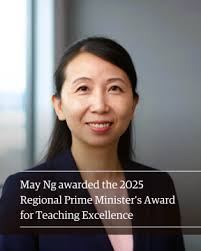 May Ng Awarded 2025 Prime Minister's Award for Teaching Excellence