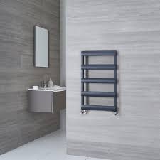 Shop modern and traditional radiators, heated towel rails and towel radiators to suit any budget. Milano Passo Aluminium Anthracite Heated Towel Rail 790mm X 500mm