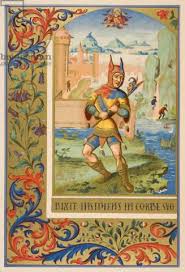 Les gens du moyen âge ont acquis une sorte de mauvaise réputation en ce qui concerne la propreté, en particulier la classe paysanne. French School Court Fool Reproduction Miniature From 15th Art Print