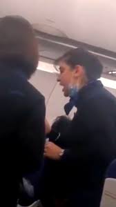 Descortés pasajero se pelea con toda la tripulación del avión