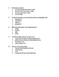One is that it's completely subjective. Test The Elements Of Art Line Assessment Multiple Choice By Picassas Palette