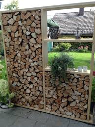 Holzaufbewahrung Garten Holzaufbewahrung Trennwand Garten Brennholz Lagerung