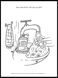 864.40 click the download button to see the full image of washing hands coloring page printable, and download it for your computer. Free Hand Washing Coloring Page Find The Hidden Letter W S The Art Kit