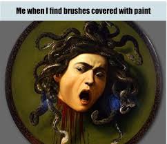 15 Memes Only Art Teachers Will Understand The Art Of Education University Caravaggio Baroque Art Medusa
