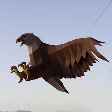 Papercraft 3d Diving Eagle Bird Pepakura Pdf Template Low Poly Etsy In 2020 Paper Sculpture Eagle Bird Bird Sculpture
