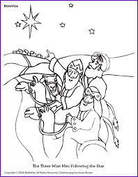 While they did not arrive until some months (or up to 2 years) after jesus was born, it was at the star above bethlehem that appeared when he was born that led the way. Coloring The Three Wise Men Following The Star Kids Korner Nativity Coloring Pages Coloring Pages Three Wise Men