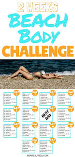 2 Weeks Summer Beach Body Challenge Fitnesschallenge2week Beach Body Challenge Bikini Body Workout Full Body Workout Plan