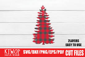 Download Christmas Tree Buffalo Plaid Graphic By Ktwop Creative Fabrica PSD Mockup Templates