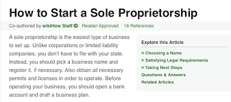 How To Start A Sole Proprietorship Sole Proprietorship Limited Liability Company Become A Travel Agent