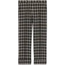 Black And White Check Pants Mens Gucci Cotton Wool Check Pant 665 Liked On Polyvore Featuring Men S Fashion Men S Clothing Men S Pants Men S C Mens Cuffed Pants Mens Pants Casual Pants