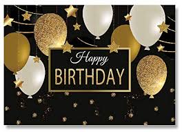 Pick stunning silver decor and dress to the nines for this classy event. Allenjoy Happy Birthday Backdrop Black And Gold Balloons Decoration Men Women Adults 30th 40th 50th Bday Party Banner Blinkee Com