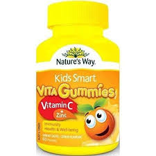 Nature S Way Kids Smart Vita Gummies Vitamin C Zinc 60 Gummies For Immune Support Health Well Being Vitamin C And Zinc Smart Kids Vitamins