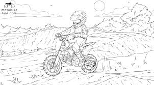 Motorbike colouring pages for kids. Dirt Bike Coloring Pages Free Printables Of Kids Dirtbikes Motobiketips