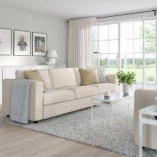 Finnala Sofa Gunnared Beige Ikea In 2021 Sofa Sofa Back Cushions Comfortable Sofa