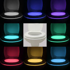 Vintar 16 Color Motion Sensor Toilet Led Night Light Bathroom Night Light Sensor Night Lights Toilet Bowl Light