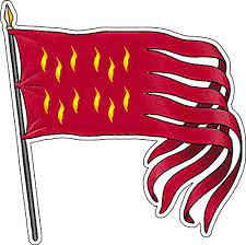 » cri de ralliement des chevaliers sur les champs de bataille du xii e et xiii e siècle, inscrit sur la bannière de couleur écarlate p. Autocollant L Oriflamme De Saint Denis Amazon De Collectif Fremdsprachige Bucher
