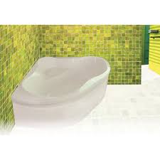 Bathtubs offer both a place to get clean and relax. Malta Bath Harbour 4 Feet 6 Inch Corner Acrylic Bathtub The Home Depot Canada