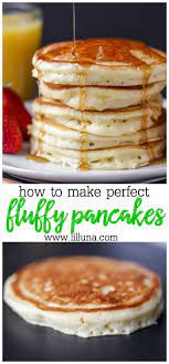 Perfect Fluffy Pancakes Recipe Lil Luna Recipe Delicious Breakfast Recipes Best Pancake Recipe Pancake Recipe Easy