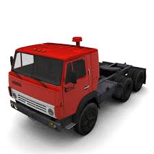 3d Model Low Poly Kamaz Truck 3d Model Low Poly Poly 3d Model