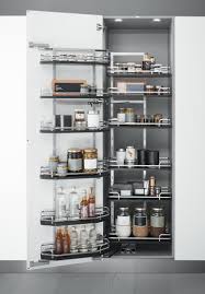 Accessorised Pantry Unit Pantry Unit With Accessories And 1 Or 2 Doors With 170 Opening 6 12 Baske Kitchen Pantry Design Kitchen Layout Kitchen Design Small
