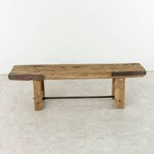Oak garden bench have a number of additional features as well. Long Rustic French Oak Bench In Natural Finish With Iron Corners And Crossbar At 1stdibs
