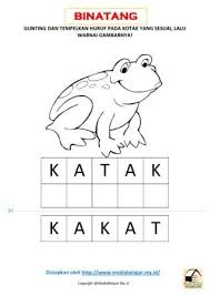 Buibu pakbapak perlu mengarahkan nakanak untuk menyelesaikan lembar kerja anak tk paud. Gunting Tempel Dan Mewarnai Gambar Katak