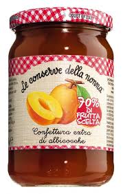 Confettura Extra Albicocca Apricot Jam Extra Le Conserve Della Nonna 330 G Glass