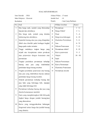 Contoh Soal Menjodohkan Bahasa Indonesia Smp Guru Paud