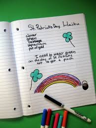 St Patrick S Day Haiku Activity Education Com Haiku Activity Third Grade Holiday Seasons Activities