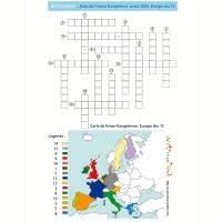 Tous Les Jeux De Mots Croises Sur L Europe Mots Croises Jeux Mots Croises Jeux A Imprimer